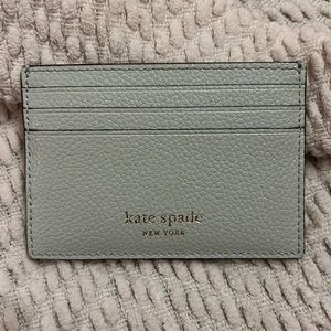 Mint Green Kate Spade Darcy Leather Card Holder